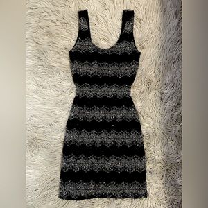 Level up your Little Black Dress - Black and White/Silver Dress